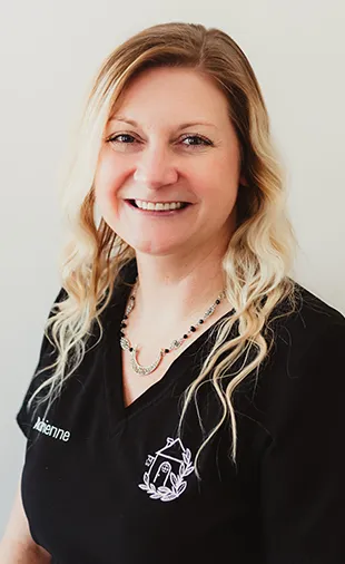 A photo of Adrienne with The Dental Cottage.