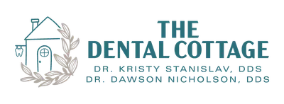 The Dental Cottage Logo Dr. Kristy Stanislav, DDS and Dr. Dawson Nicholson, DDS